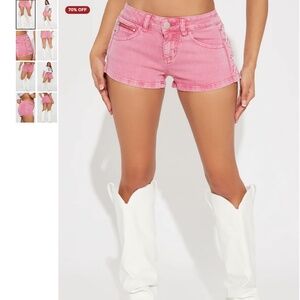 Very cute pink jean shorts, Fashion Nova Jean shorts NWT Small
